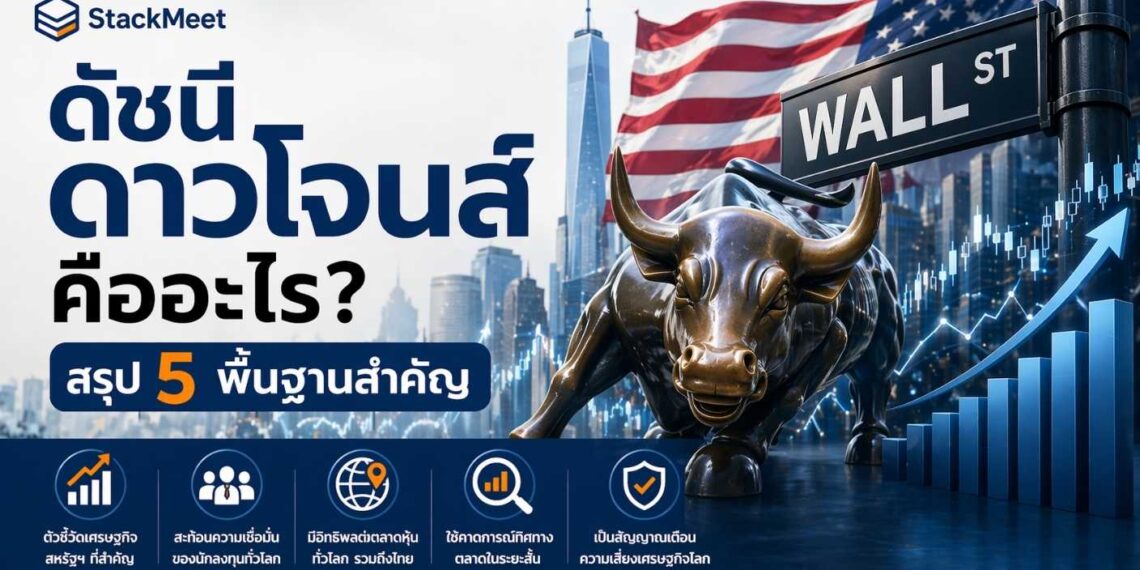 ดัชนี ดาวโจนส์ คืออะไร? สรุป 5 พื้นฐานที่นักลงทุนไทยควรรู้