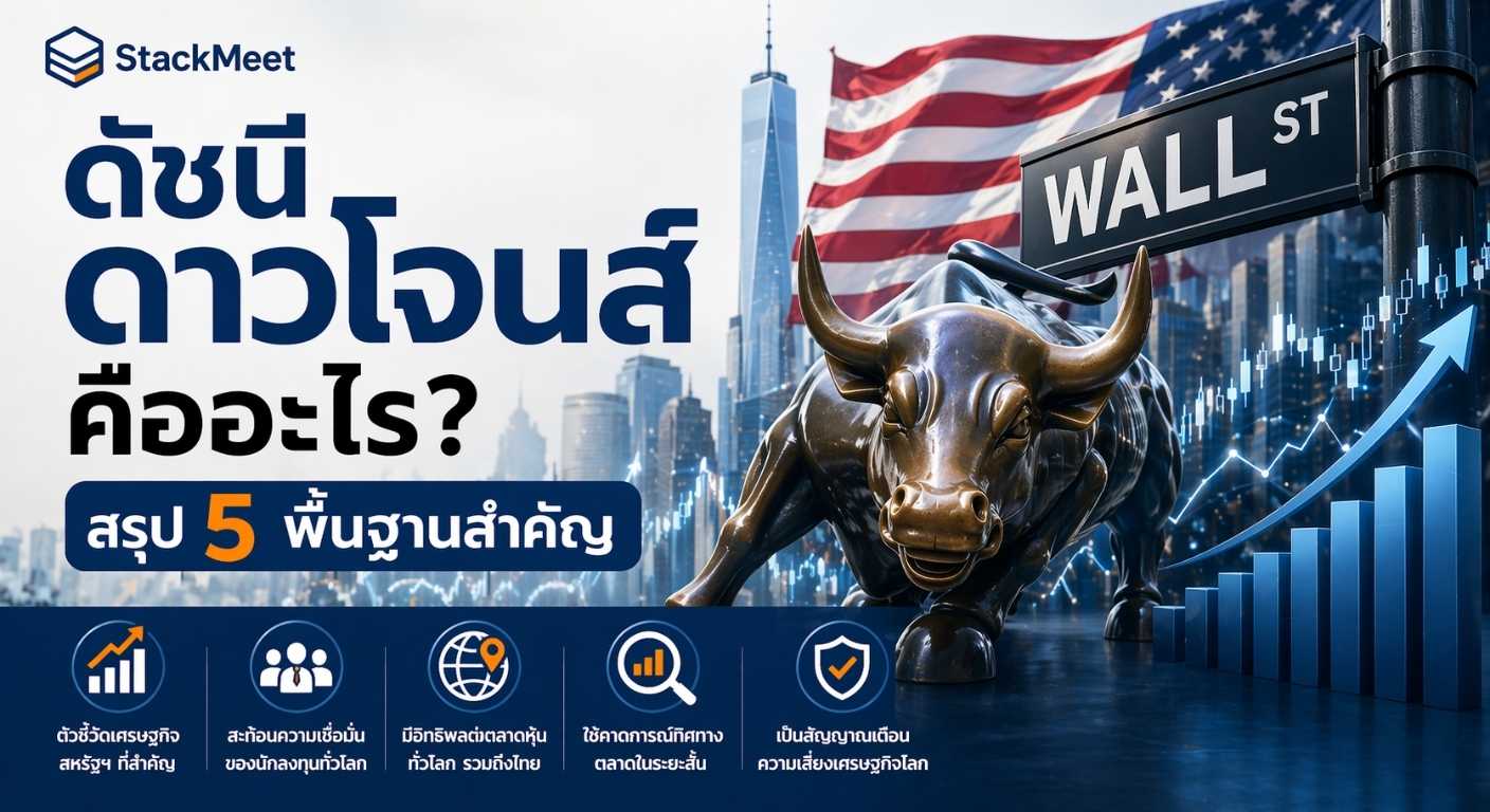 ดัชนี ดาวโจนส์ คืออะไร? สรุป 5 พื้นฐานที่นักลงทุนไทยควรรู้