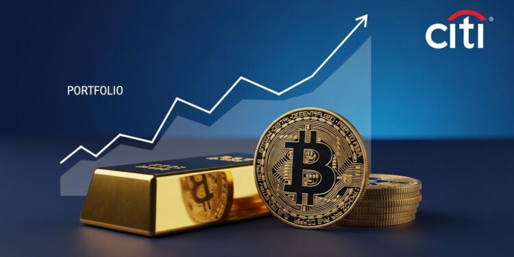 Citi เผยพอร์ตทองผสม Bitcoin ช่วยเพิ่มผลตอบแทนโดยไม่เพิ่มความเสี่ยง