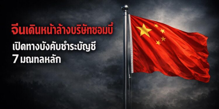 จีนเดินหน้าล้างบริษัทซอมบี้ เปิดทางบังคับชำระบัญชี 7 มณฑลหลัก