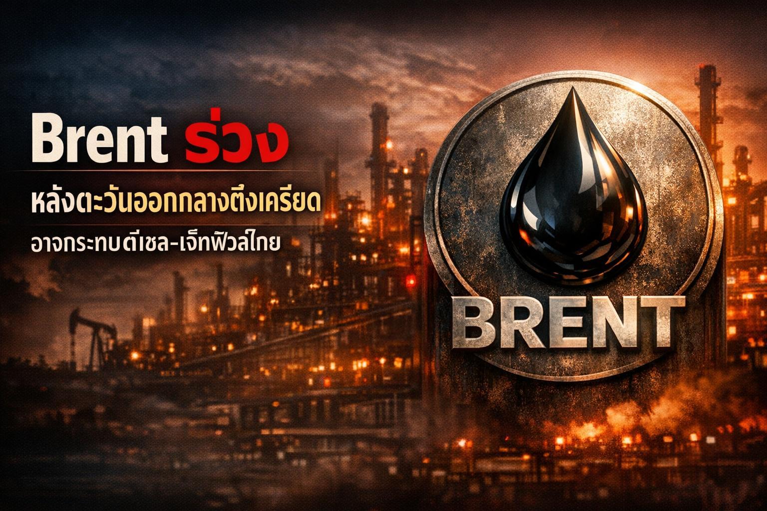 Brent ร่วง หลังตะวันออกกลางตึงเครียด อาจกระทบดีเซล-เจ็ทฟิวล์ไทย