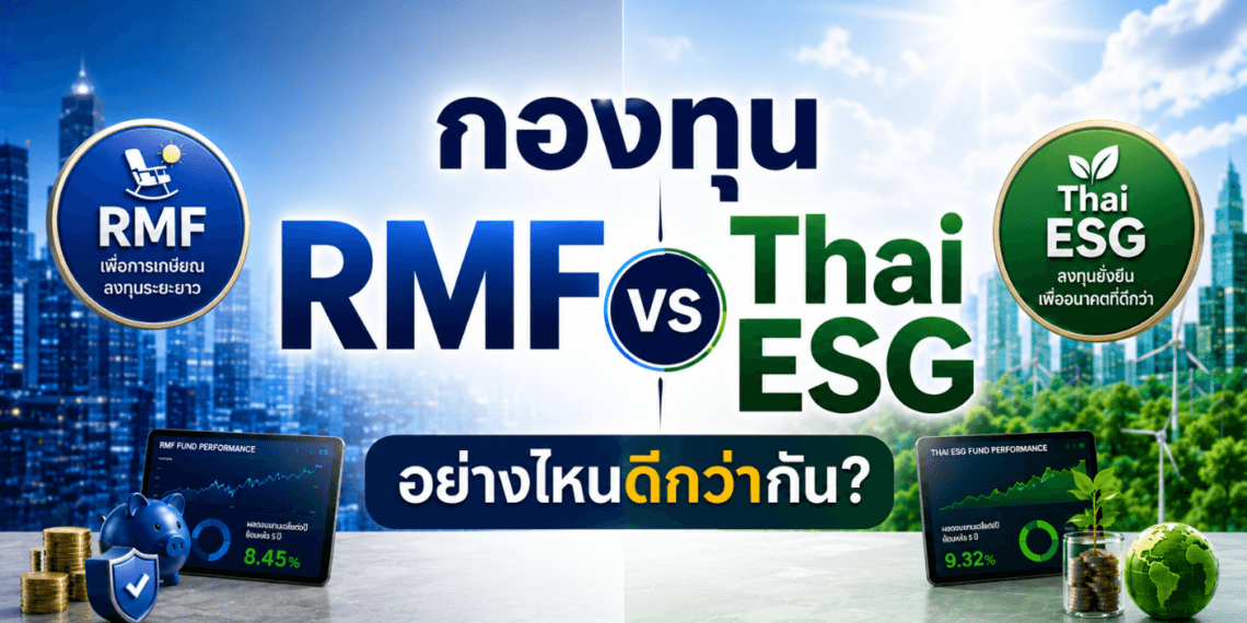 กองทุน RMF vs Thai ESG อย่างไหนดีกว่ากัน? เจาะลึกปี 2569