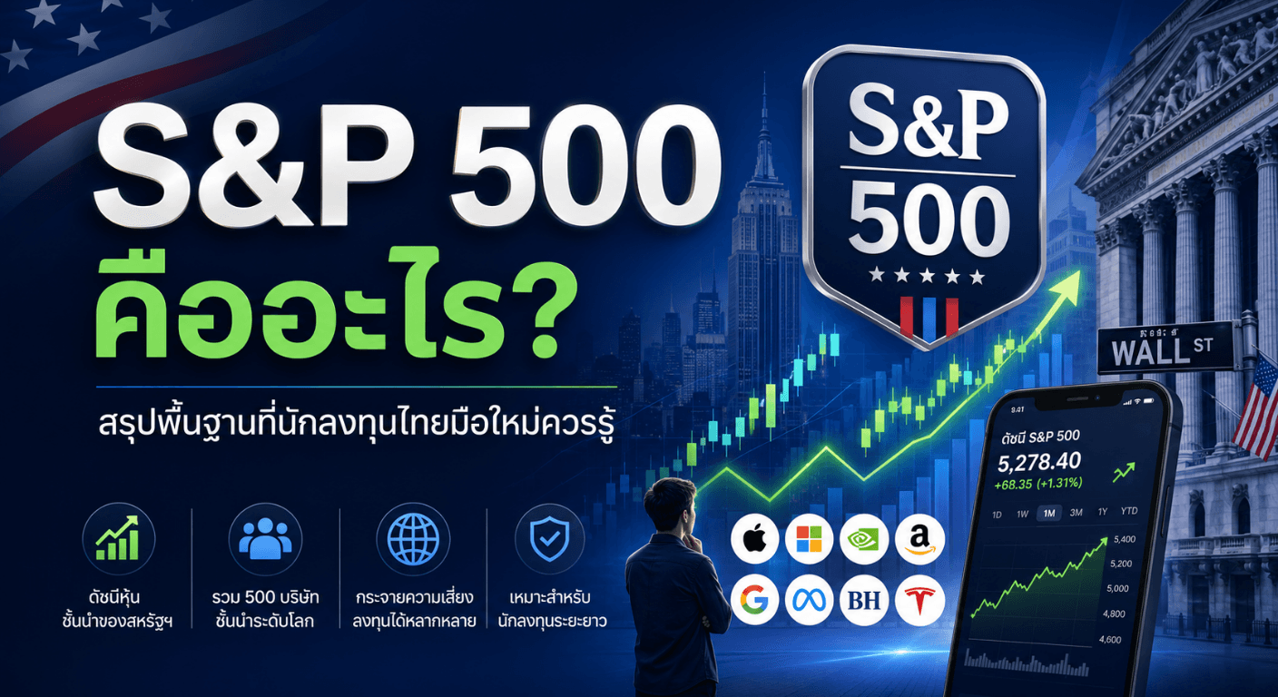S&P 500 คืออะไร? สรุปพื้นฐานที่นักลงทุนไทยมือใหม่ควรรู้