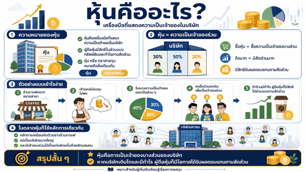 หุ้นคืออะไร?
