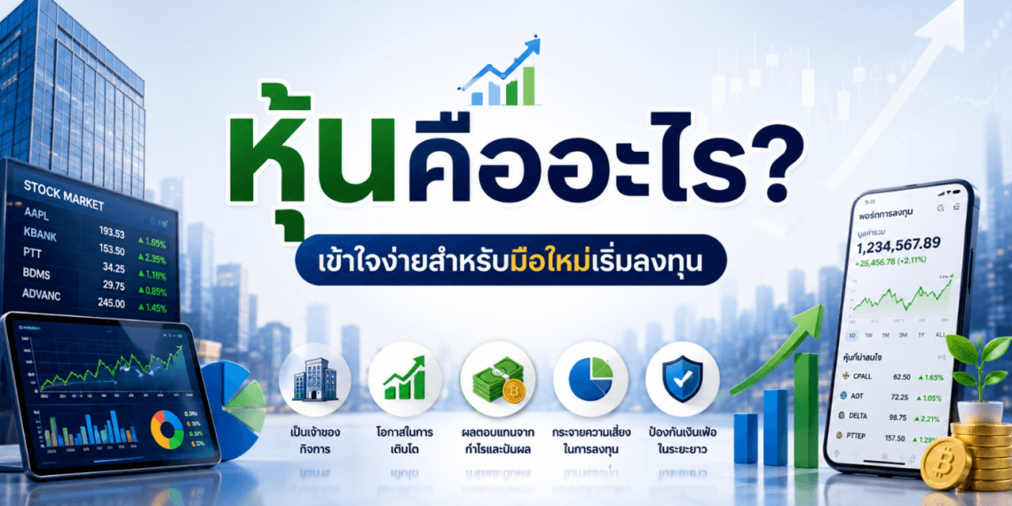 หุ้นคืออะไร? เข้าใจความหมาย และหลักการลงทุนหุ้นพื้นฐาน ฉบับมือใหม่